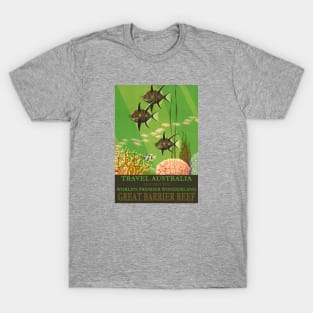 Vintage Travel Poster | Travel Australia, Visit the Great Barrier Reef T-Shirt